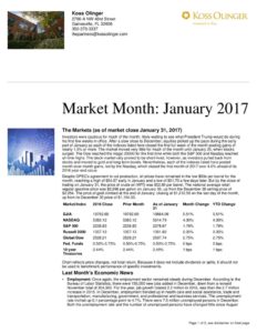 thumbnail of January 2017 Market Review