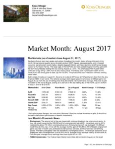 thumbnail of Market Recap August 2017