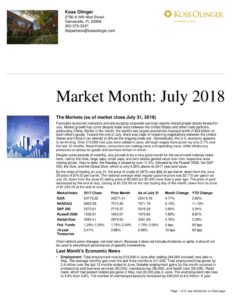 thumbnail of Market Recap July 2018