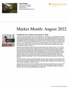 thumbnail of August Market Recap for Sept